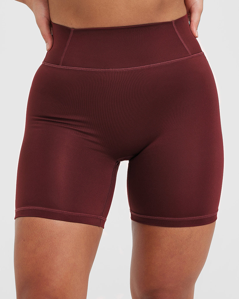 Timeless High Waisted Shorts 6" | Mulled Wine - Image 4