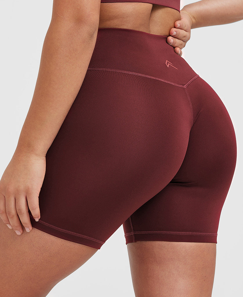 Timeless High Waisted Shorts 6" | Mulled Wine - Image 5