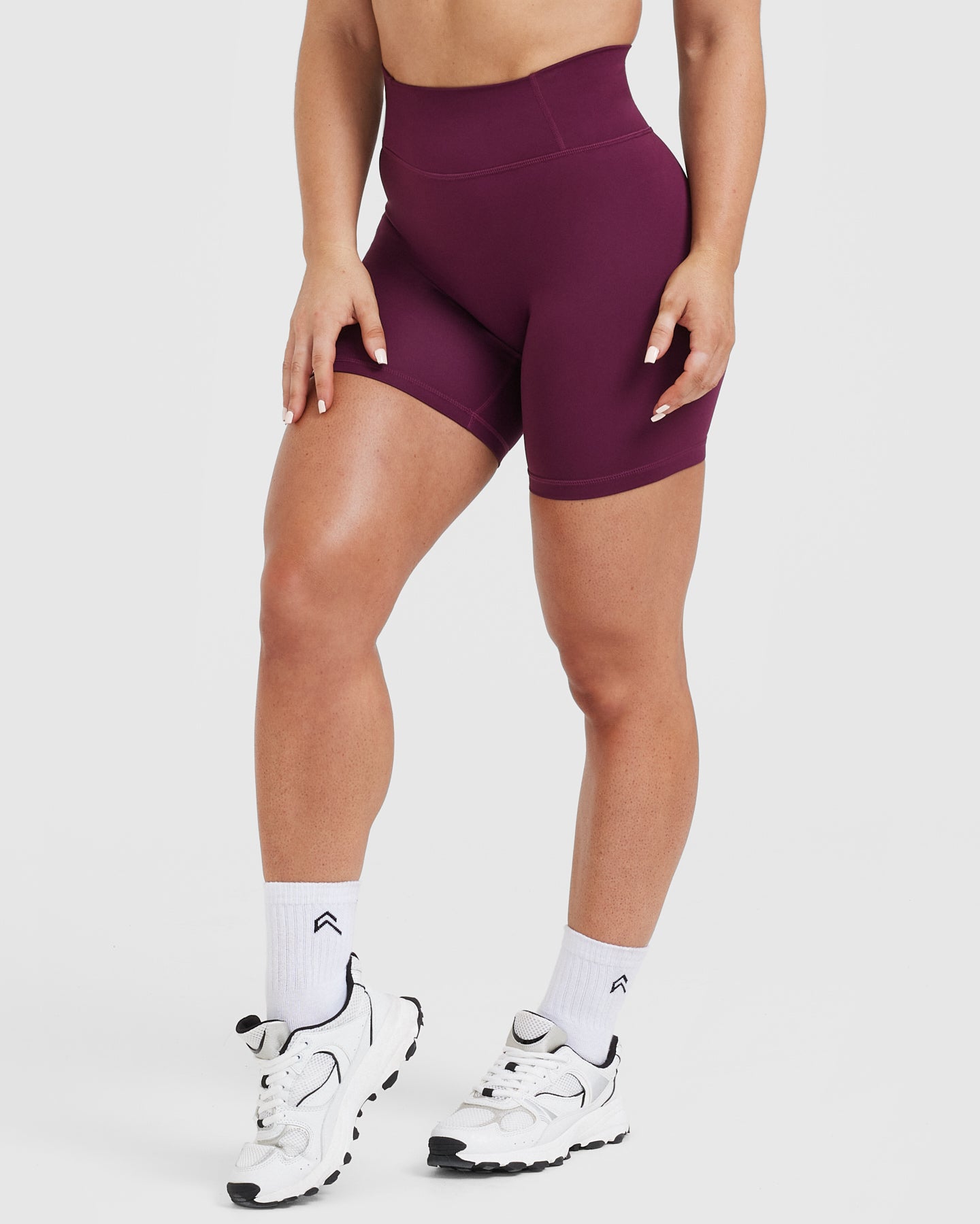 Timeless High Waisted Shorts 6" | Ripe Fig - Image 3