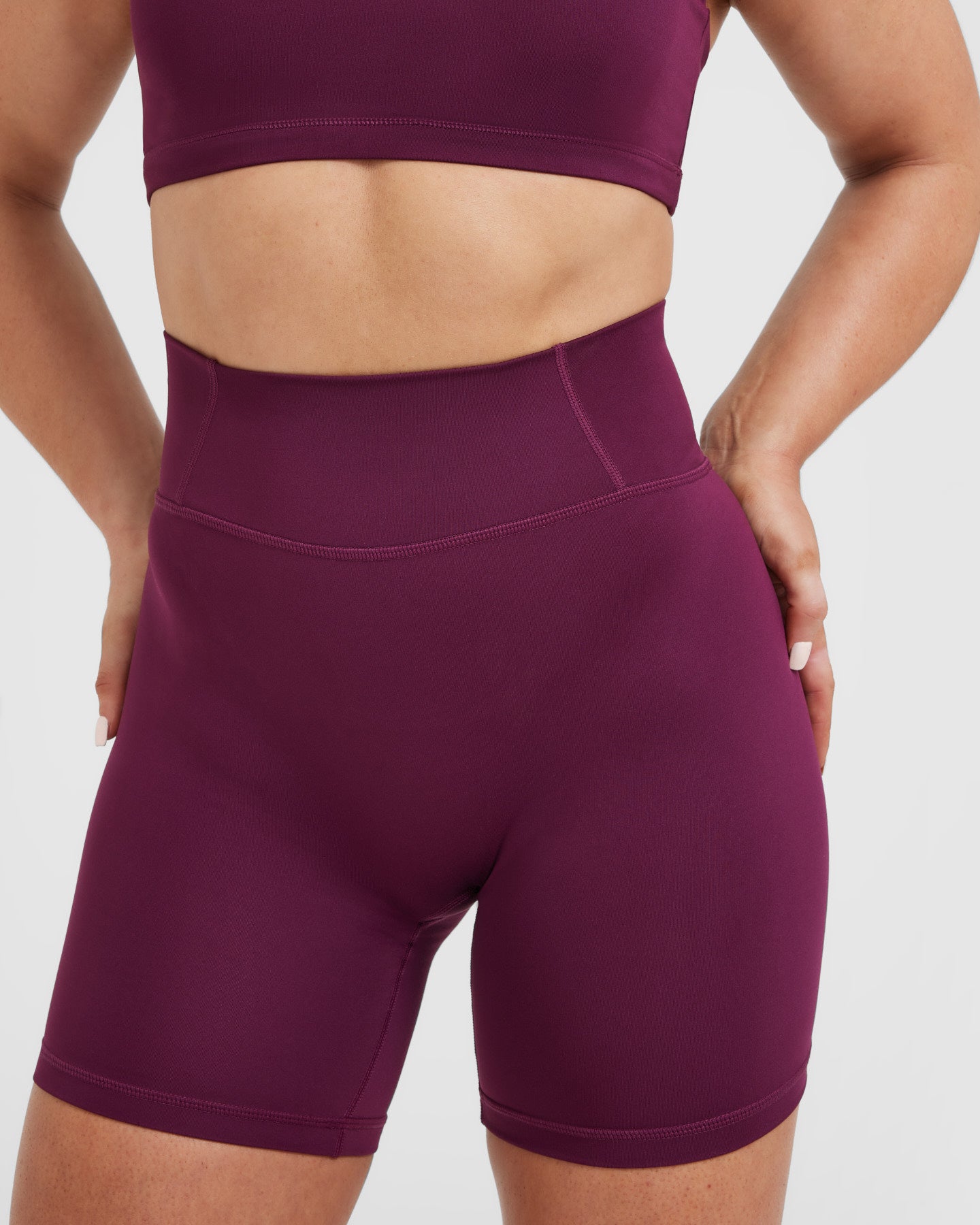 Timeless High Waisted Shorts 6" | Ripe Fig - Image 4