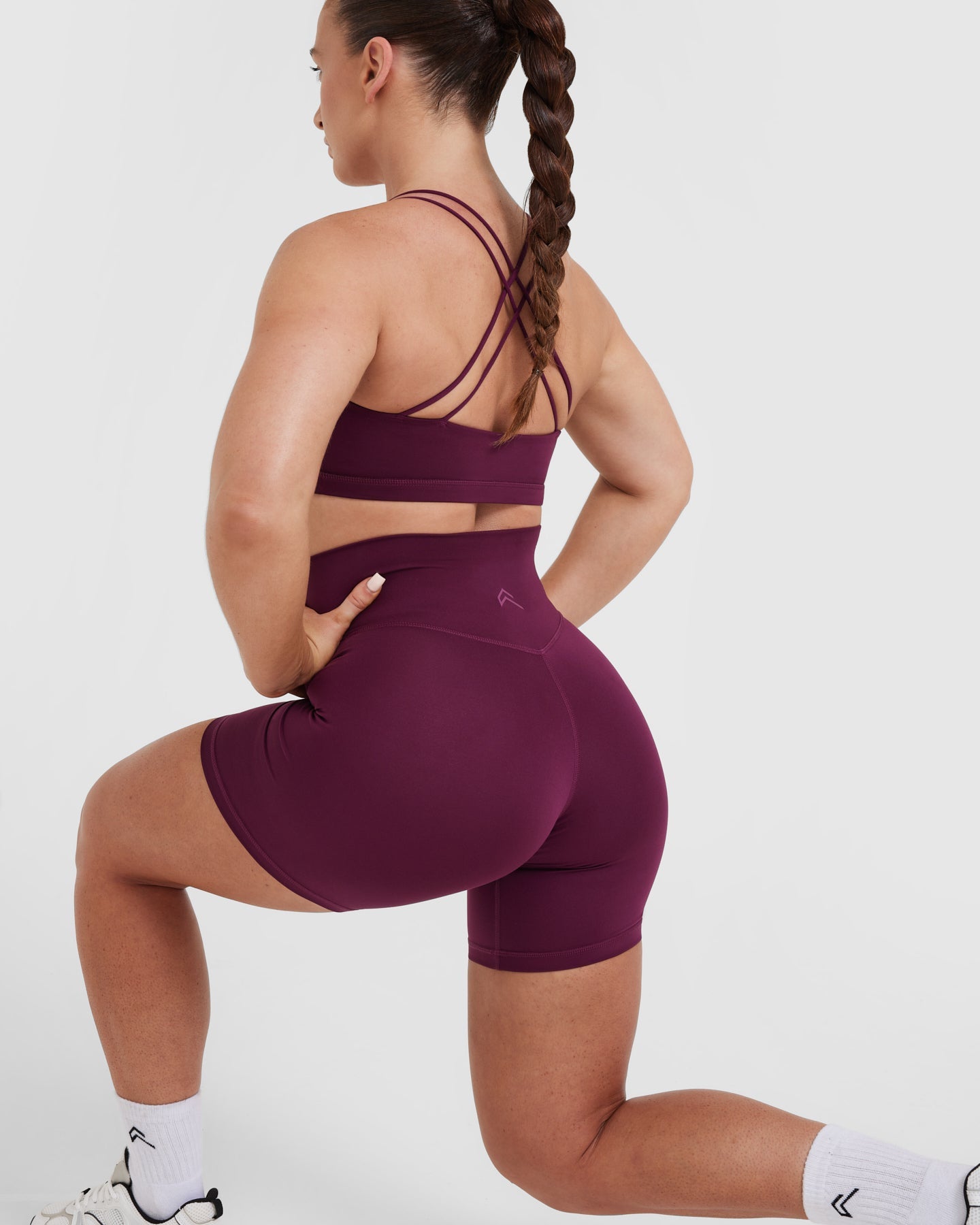Timeless High Waisted Shorts 6" | Ripe Fig - Image 5