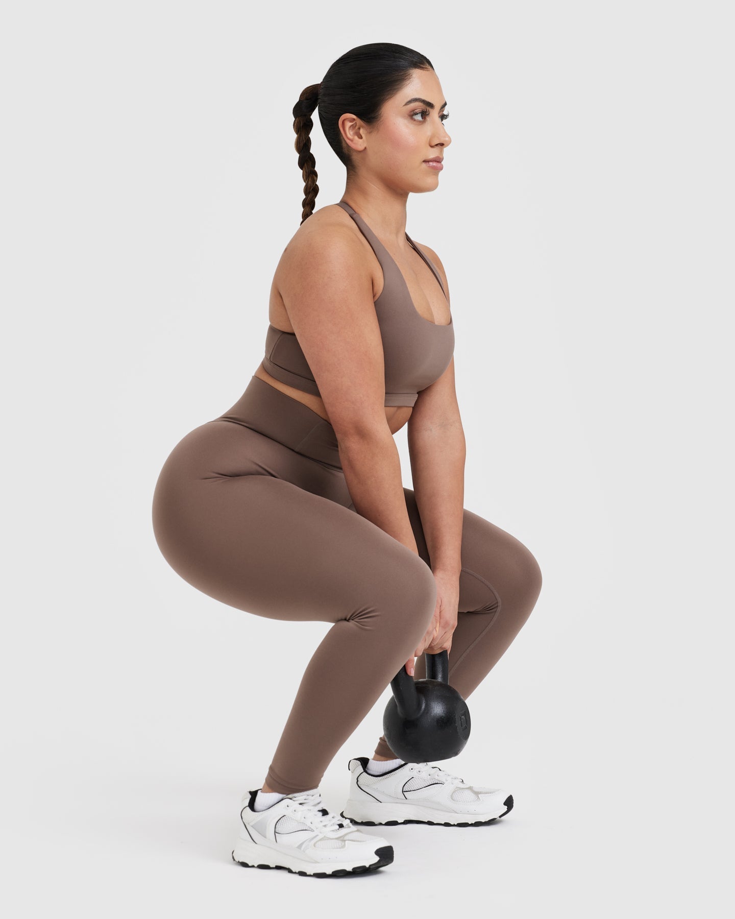Timeless High Waisted Leggings | Cool Brown - Image 6