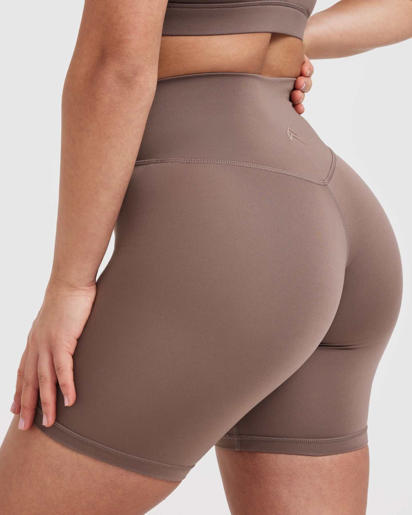 Timeless High Waisted Shorts 6" | Cool Brown - Image 5