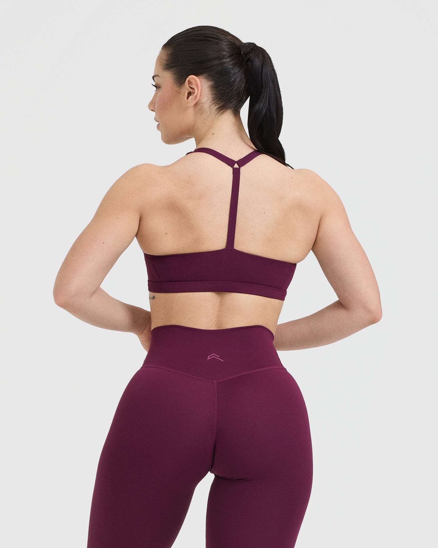 Alternative view of Timeless Square Neck Sports Bra | Ripe Fig
