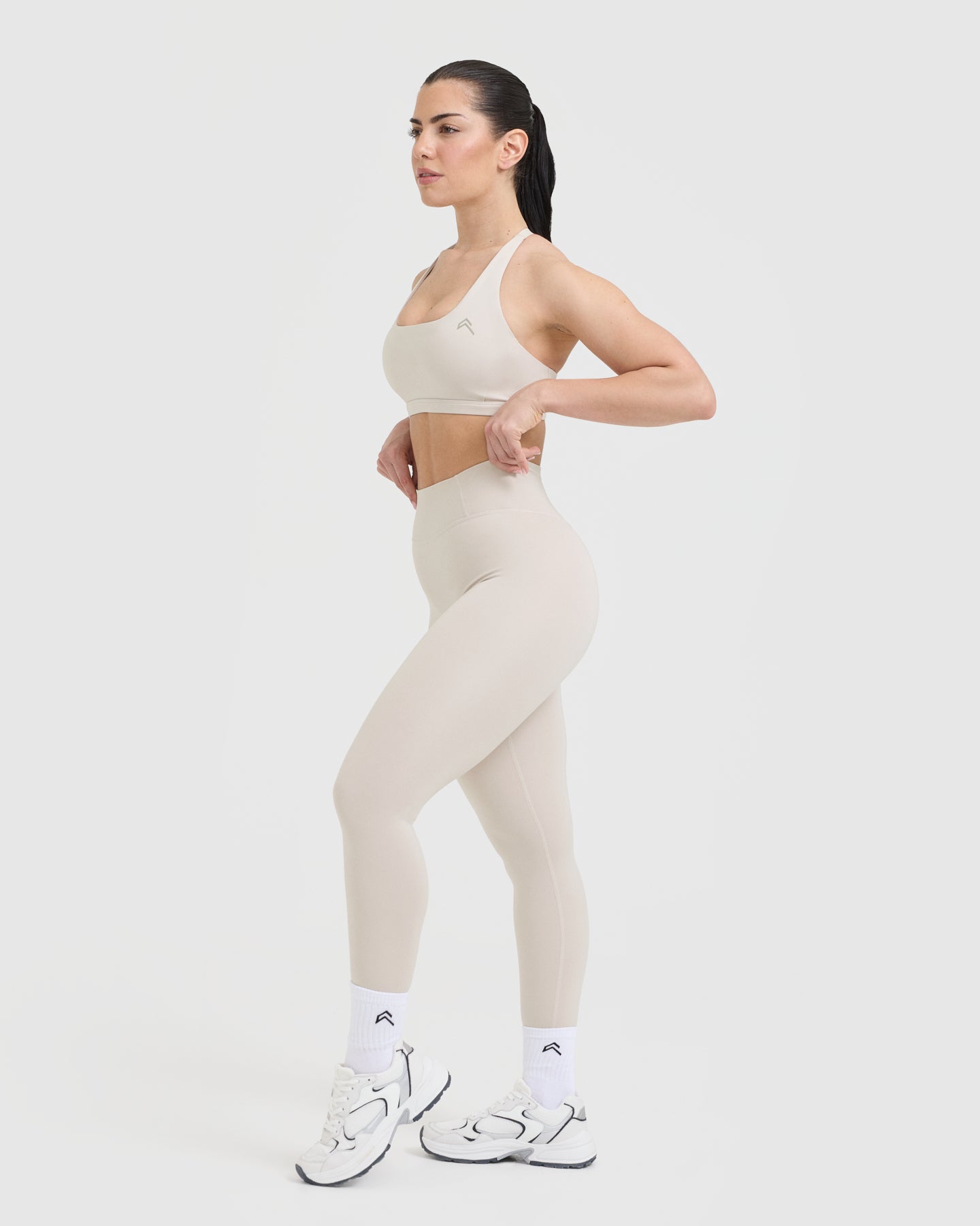 Timeless Square Neck Sports Bra | Sand - Image 3