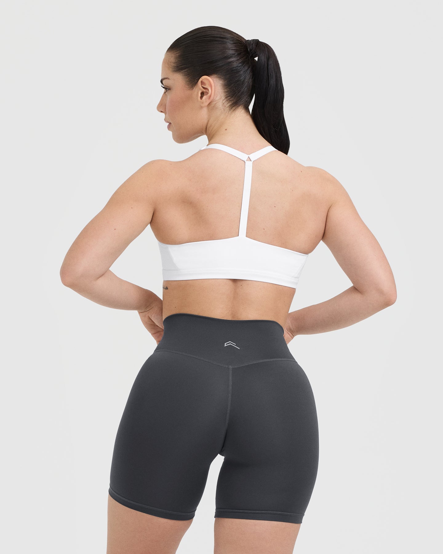 Alternative view of Timeless Square Neck Sports Bra | White