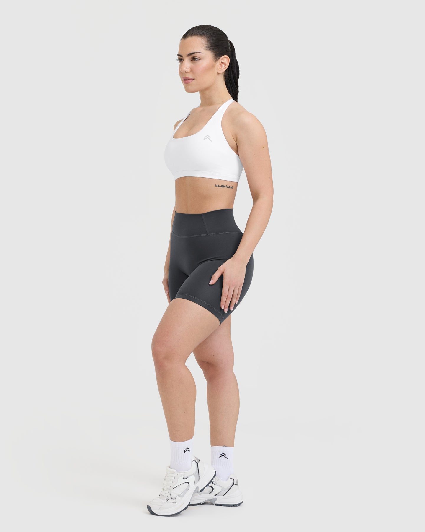 Timeless Square Neck Sports Bra | White - Image 3