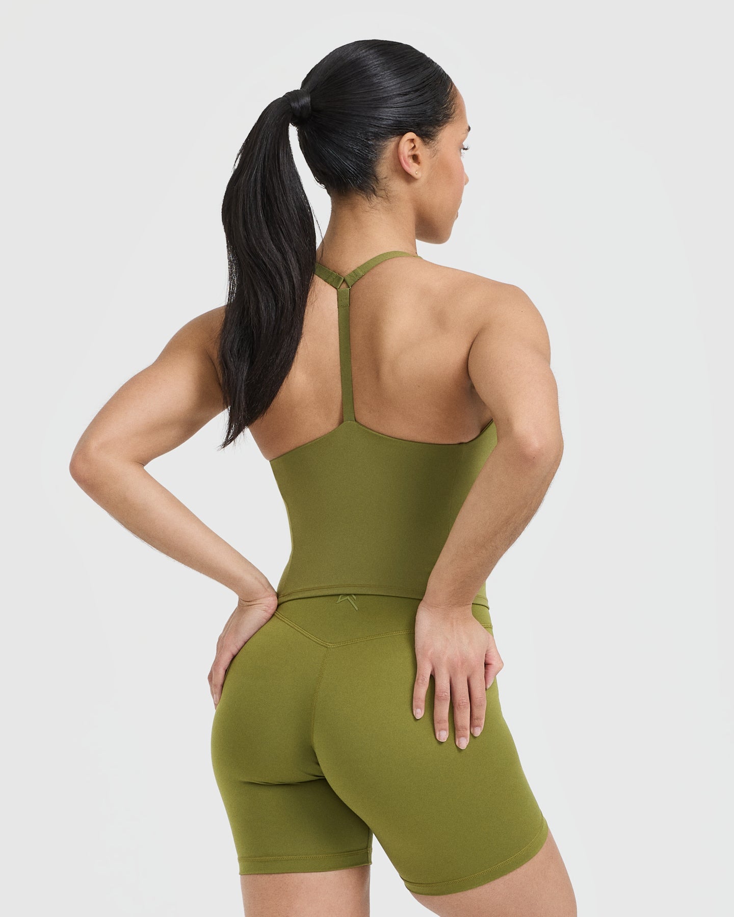 Alternative view of Timeless Square Neck Mid Vest | Olive Green
