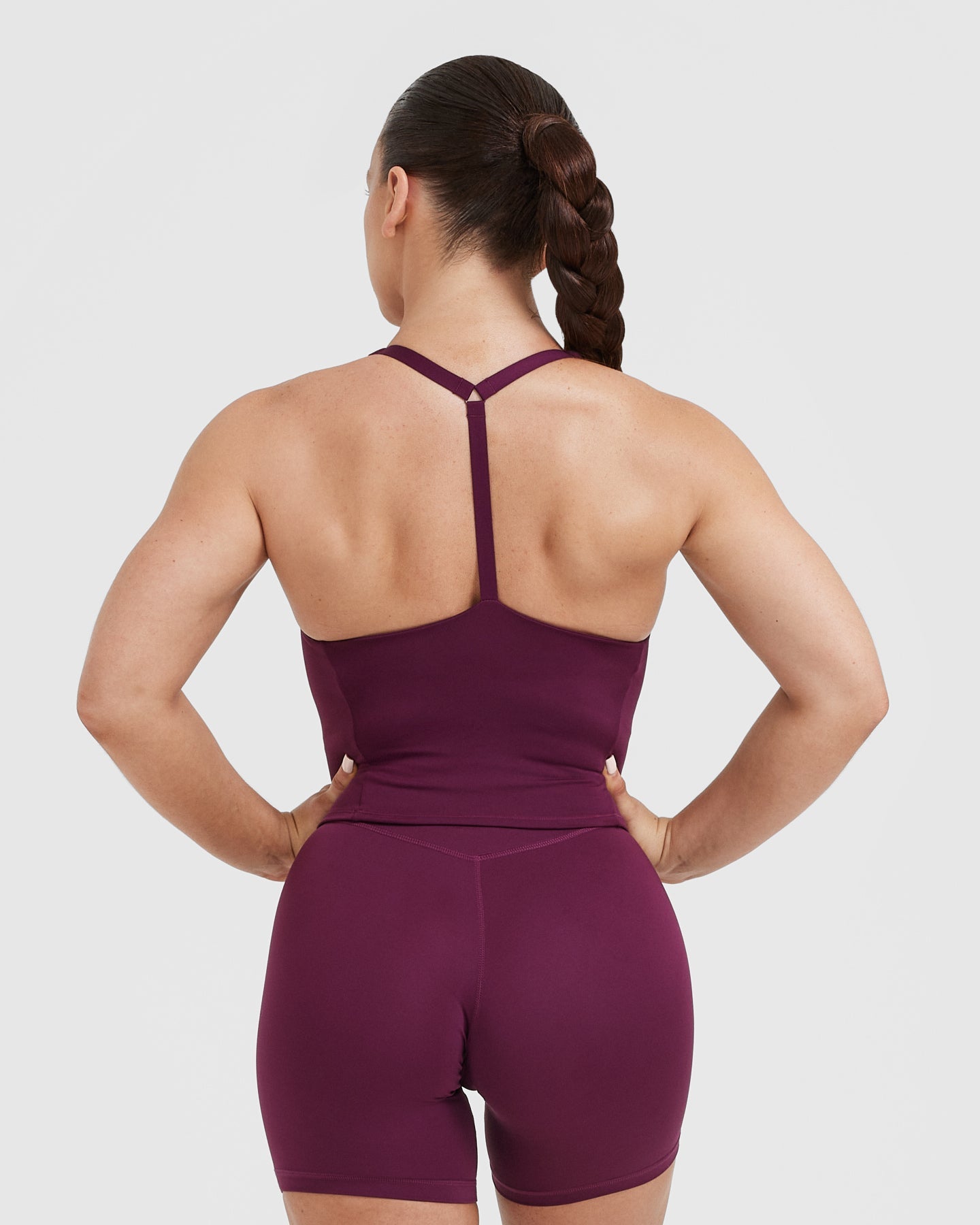 Alternative view of Timeless Square Neck Mid Vest | Ripe Fig