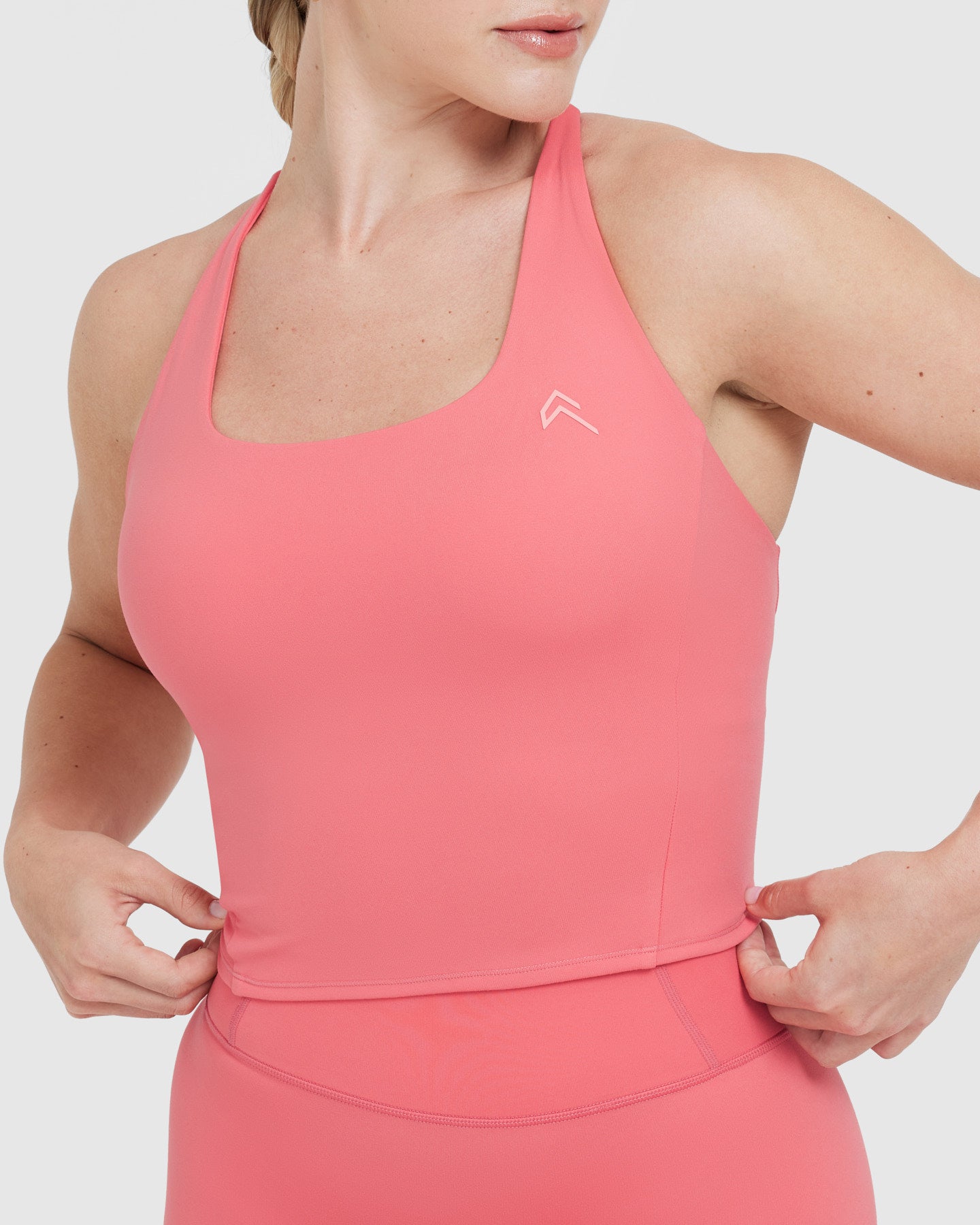 Timeless Square Neck Mid Vest | Amplify Pink - Image 4