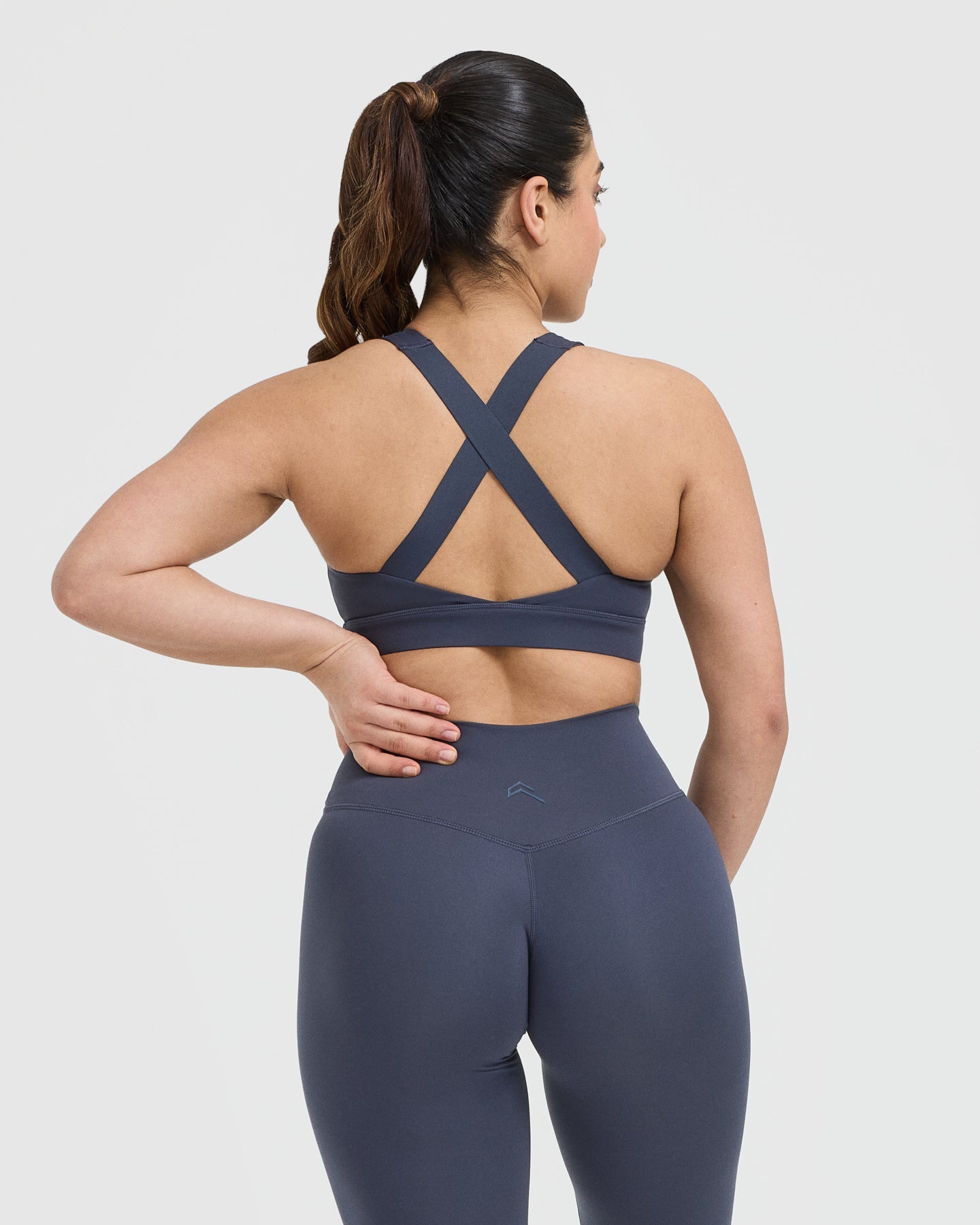 Timeless Wide Strap Sports Bra | True Blue - Image 2