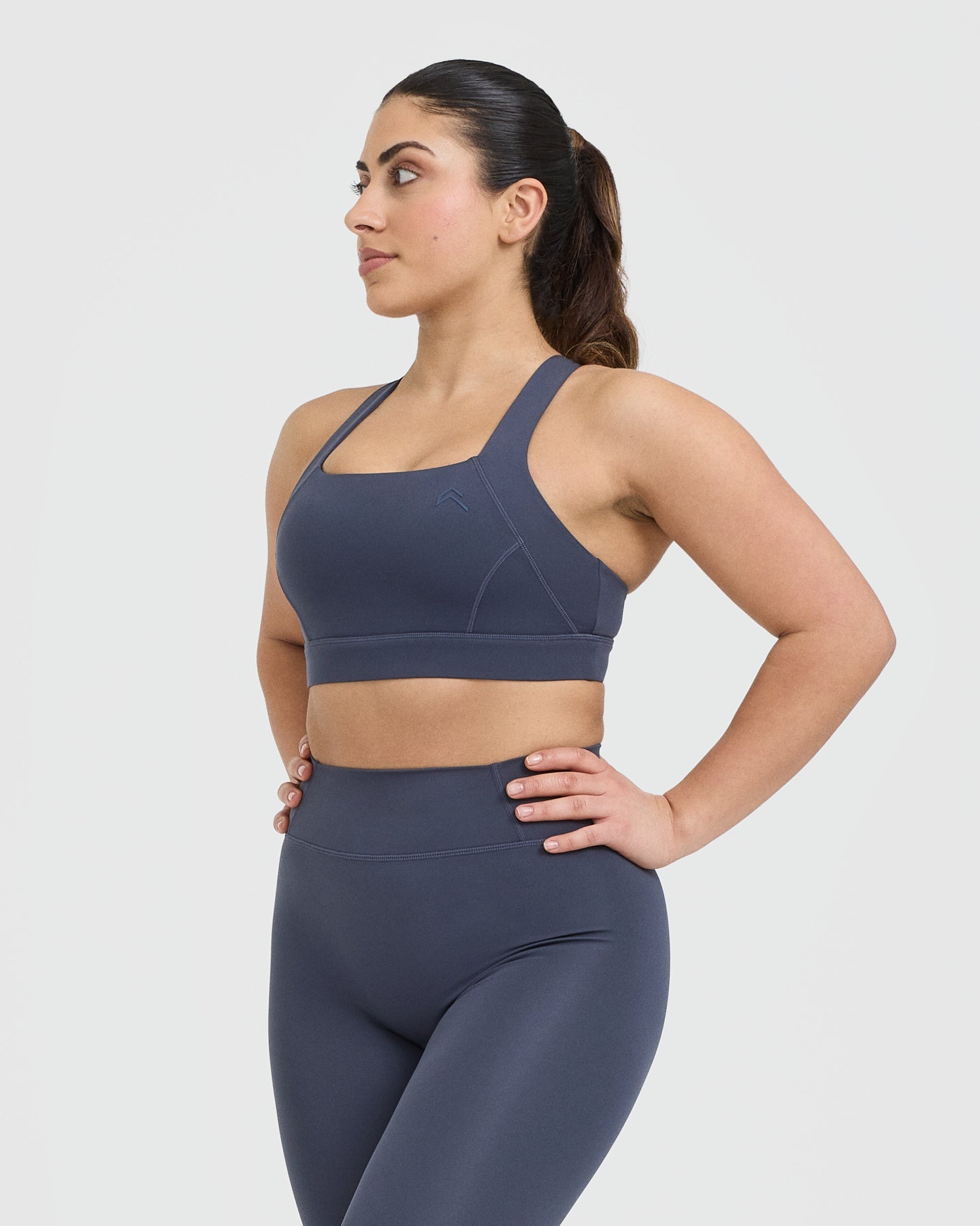 Timeless Wide Strap Sports Bra | True Blue - Image 3