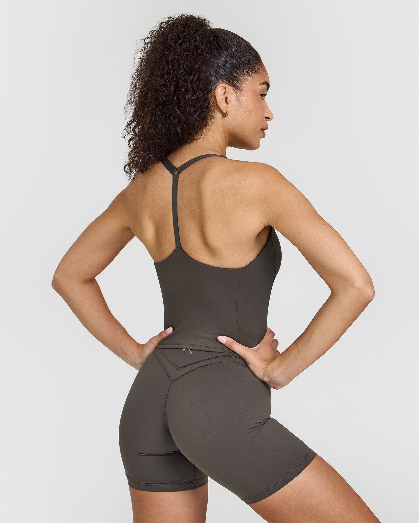Alternative view of Timeless Square Neck Mid Vest | Deep Taupe