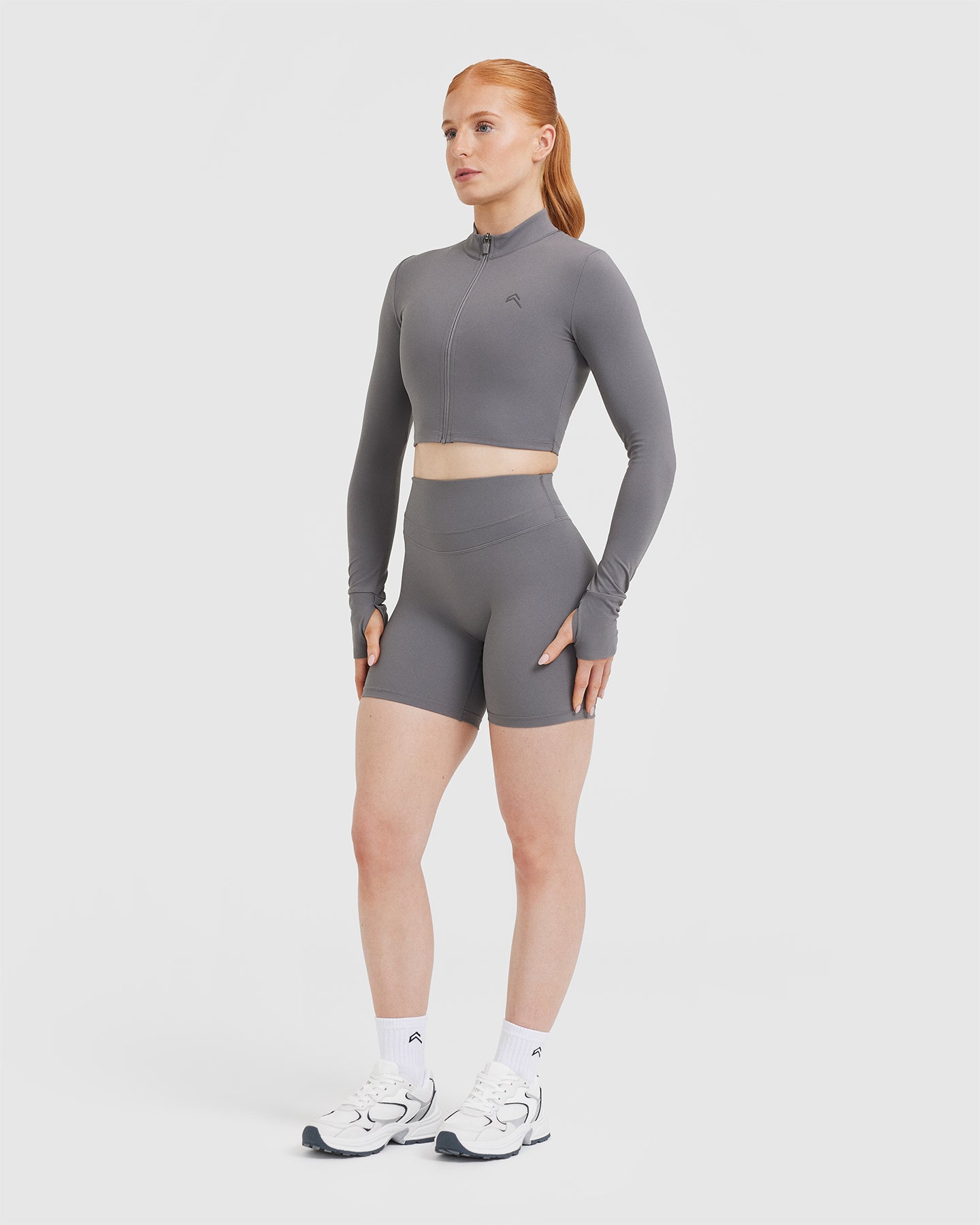 UnifiedMove Crop Jacket | Ash Grey - Image 3