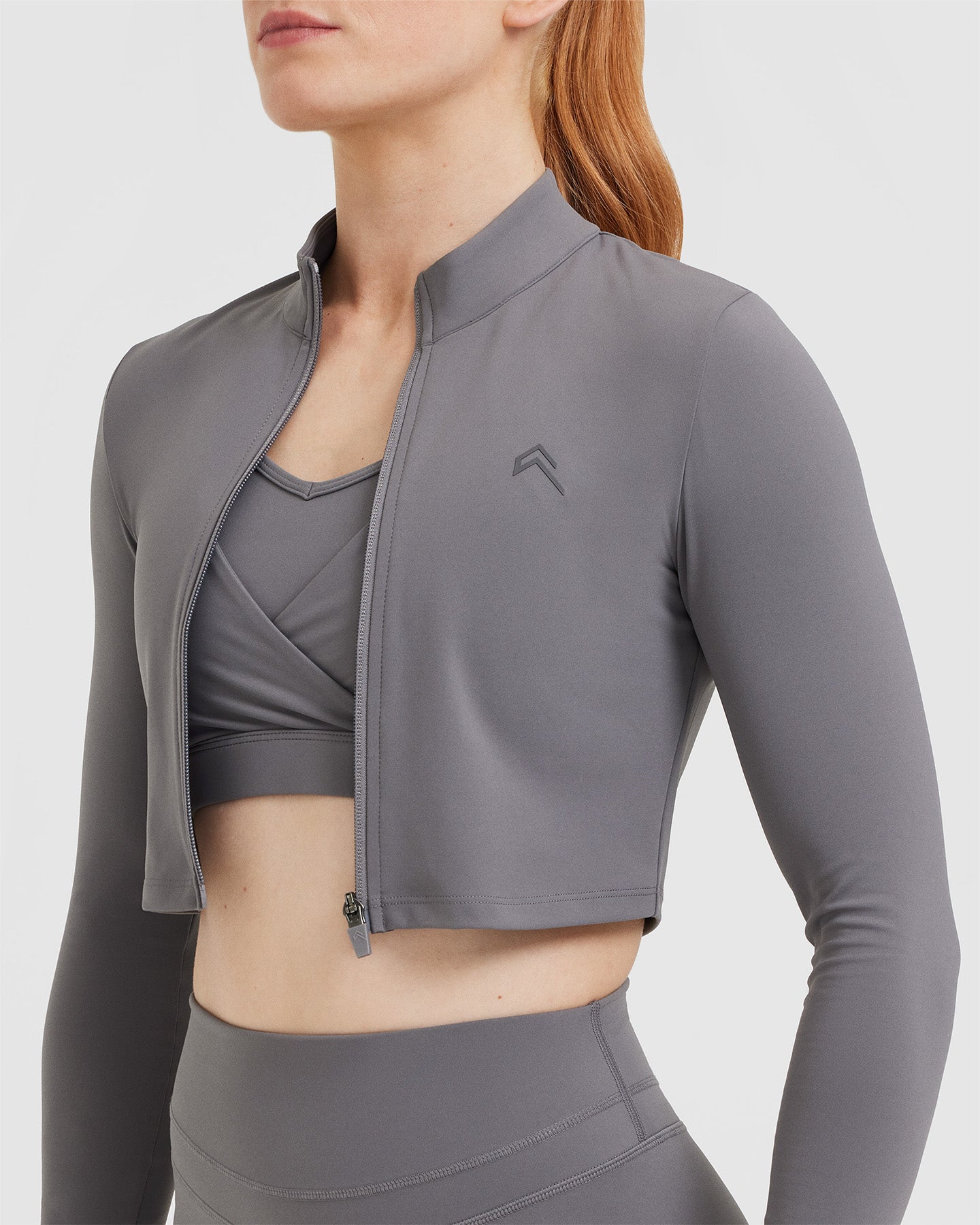 UnifiedMove Crop Jacket | Ash Grey - Image 4
