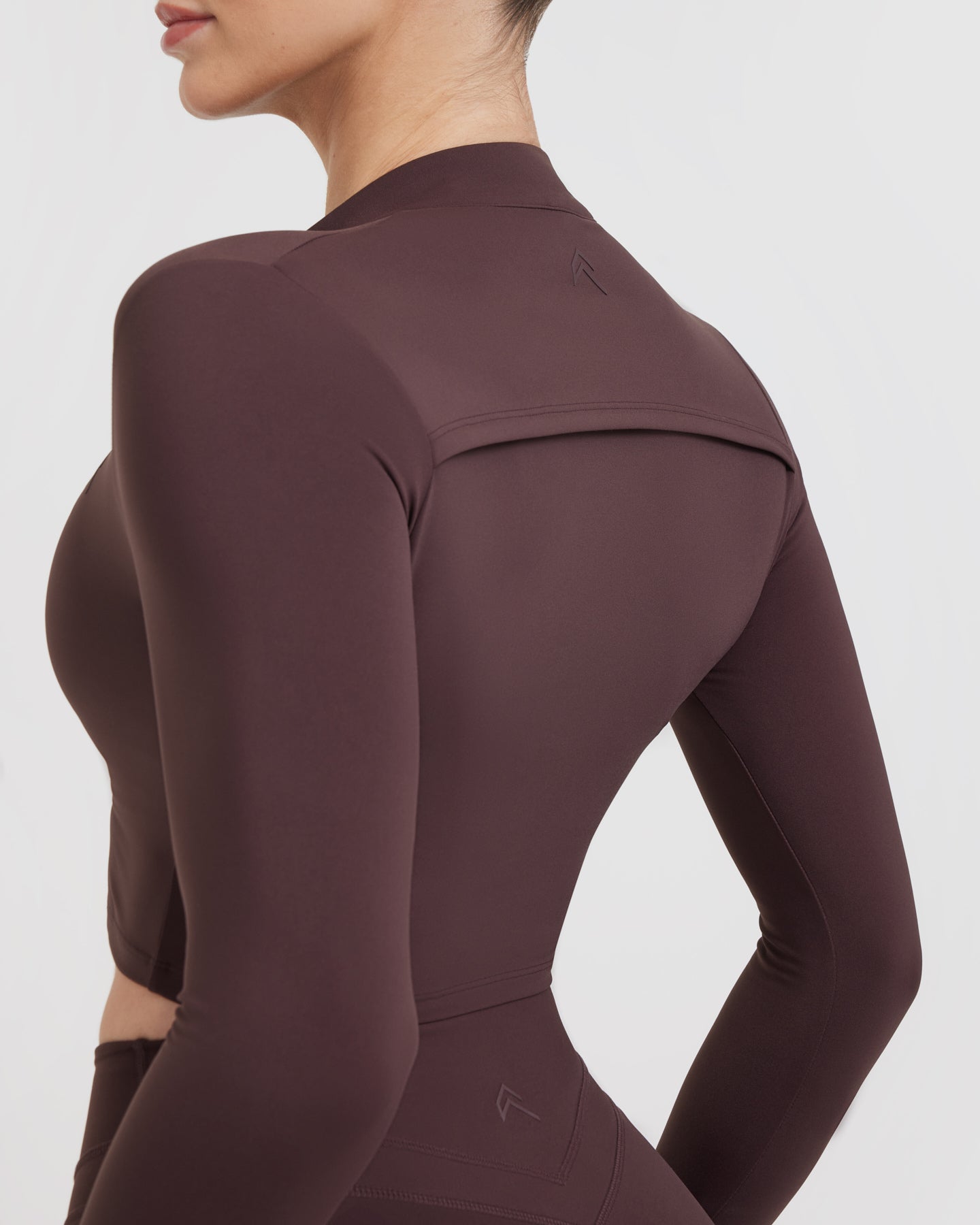 UnifiedMove Crop Jacket | Plum Brown - Image 5