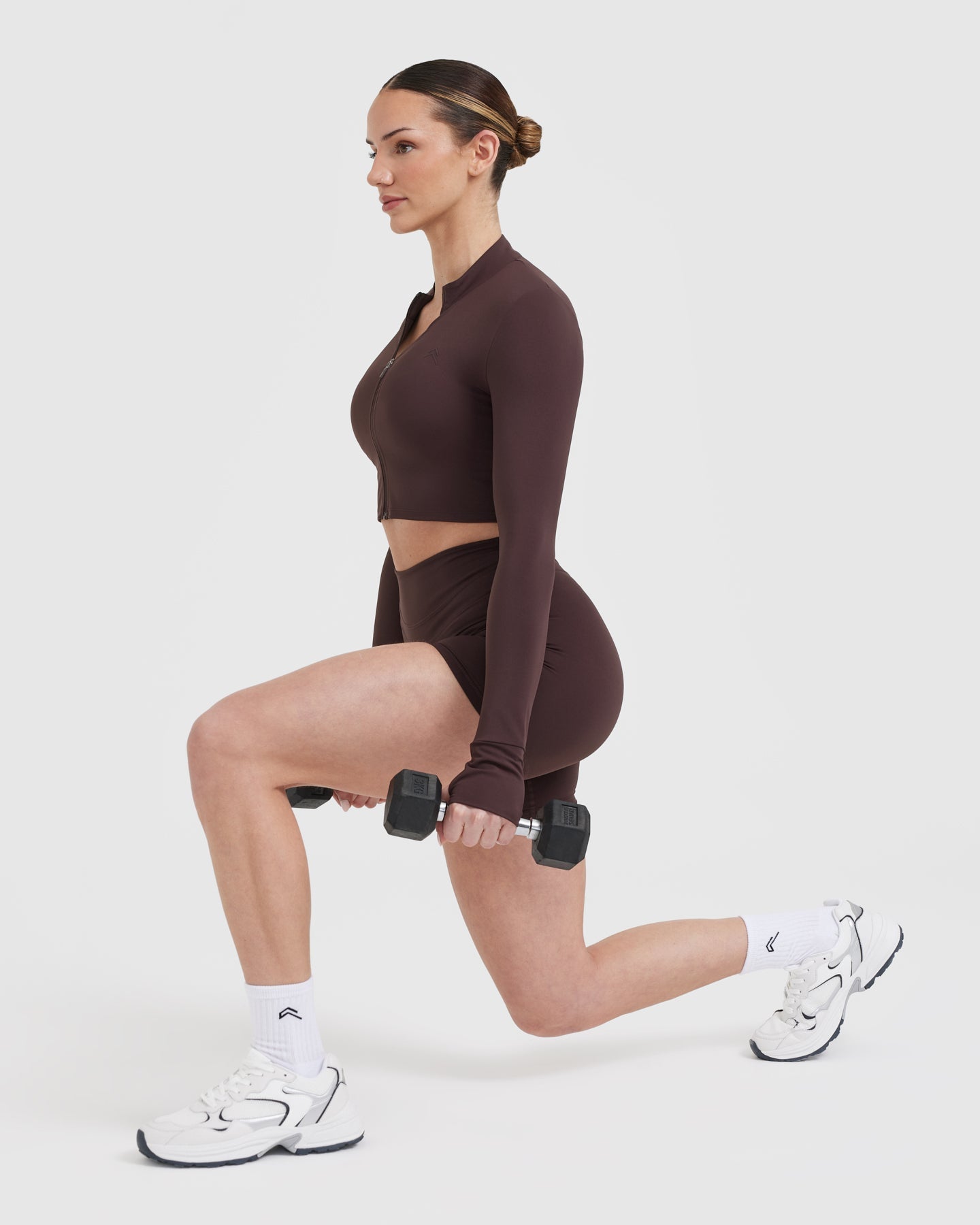 UnifiedMove Crop Jacket | Plum Brown - Image 6