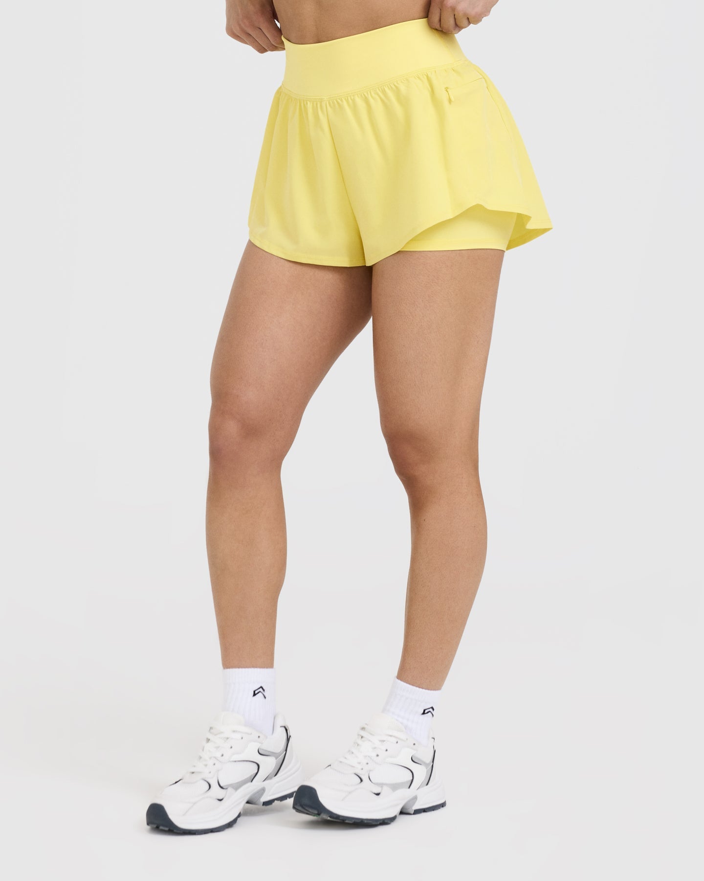 UnifiedMove Double Layer Shorts 5" | Lemon Yellow - Image 3