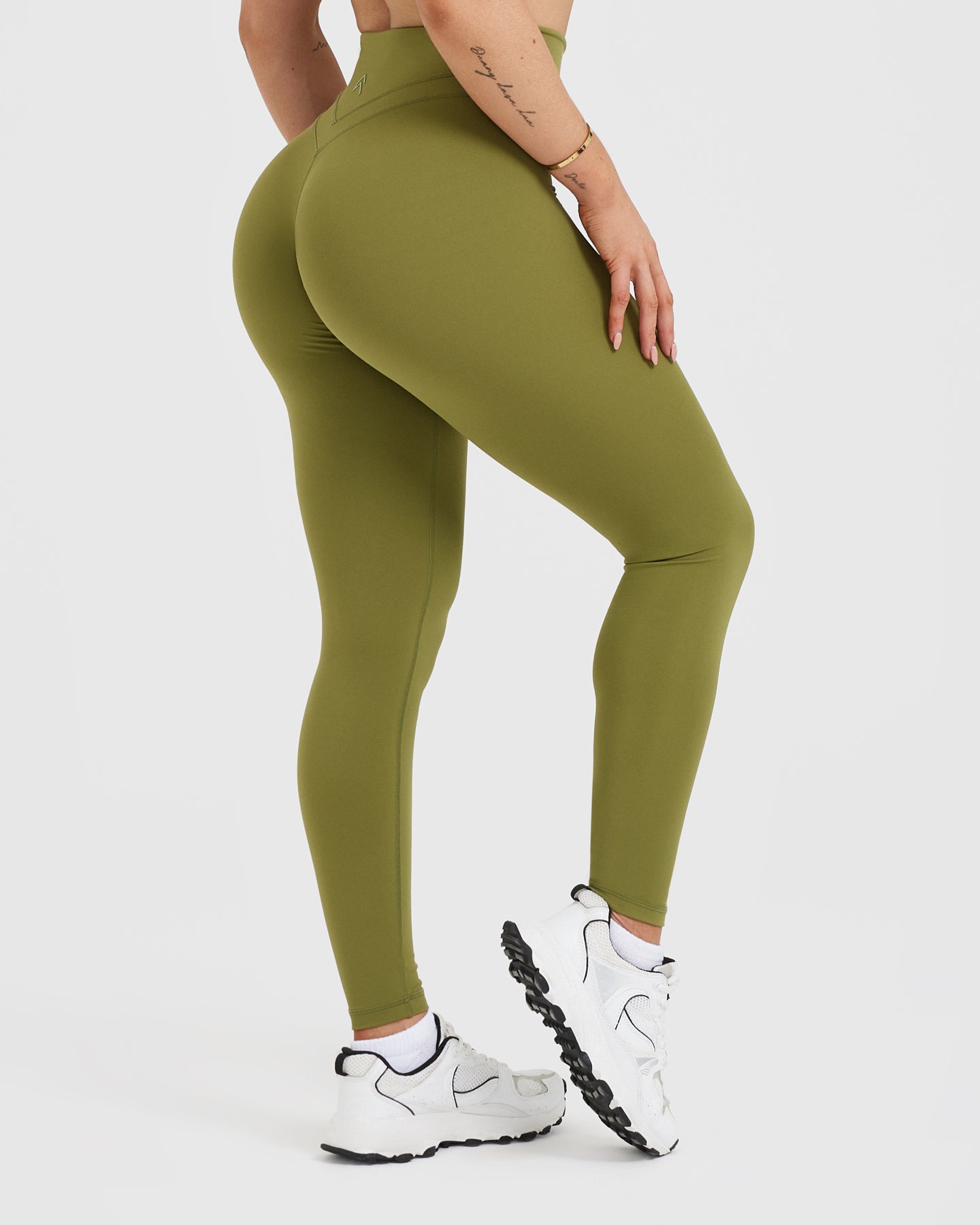 UnifiedMove High Waisted Leggings | Olive Green - Image 2