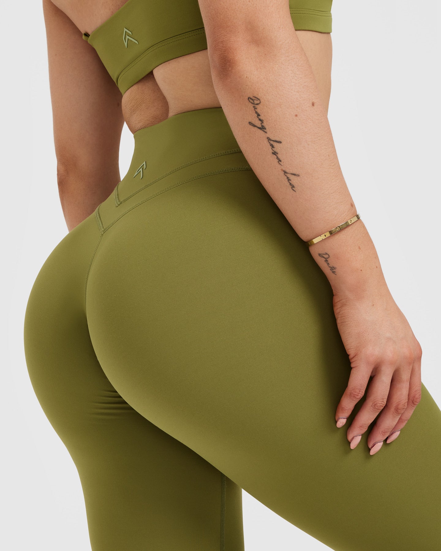 UnifiedMove High Waisted Leggings | Olive Green - Image 5