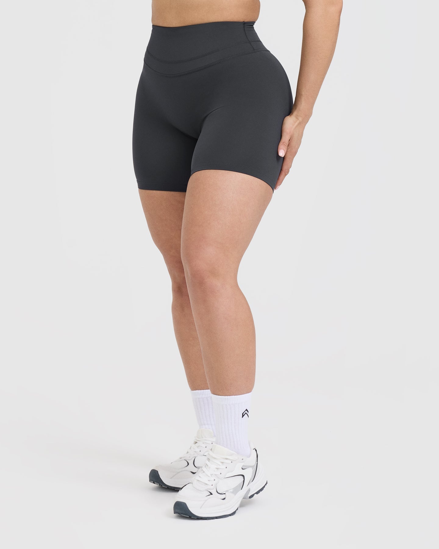 UnifiedMove High Waisted Shorts 6" | Coal - Image 3
