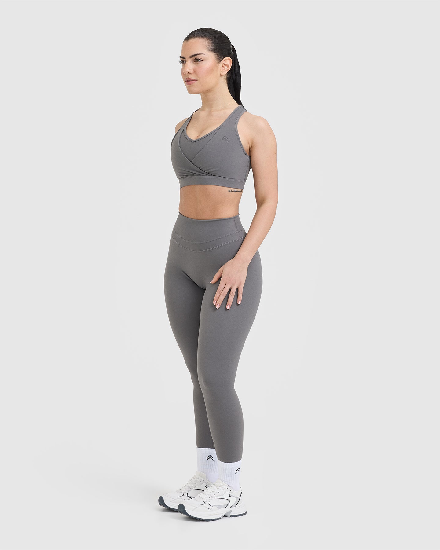 UnifiedMove Layered Sports Bra | Ash Grey - Image 3
