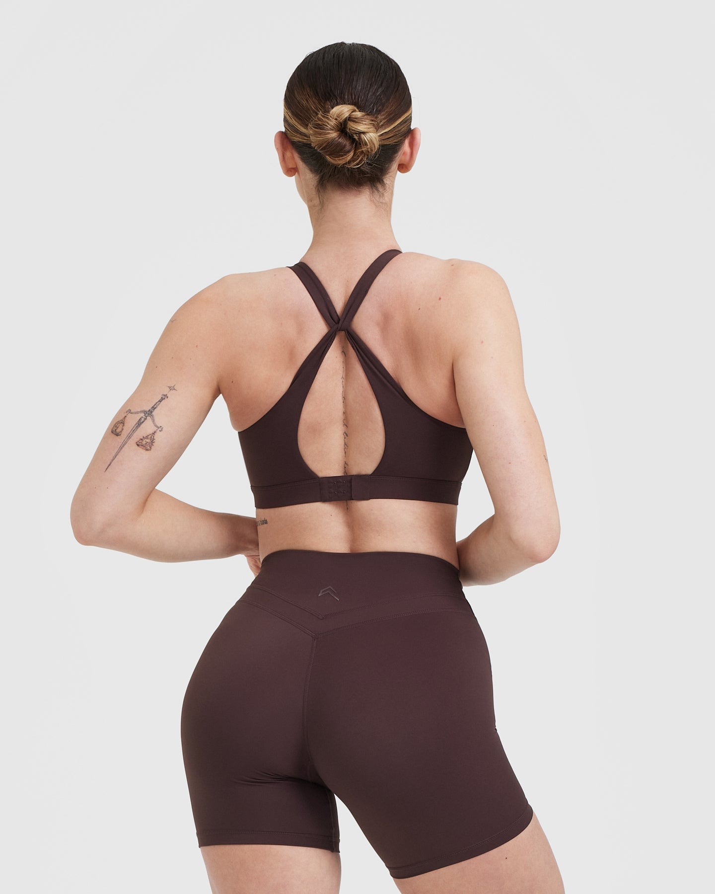 UnifiedMove Layered Sports Bra | Plum Brown - Image 2