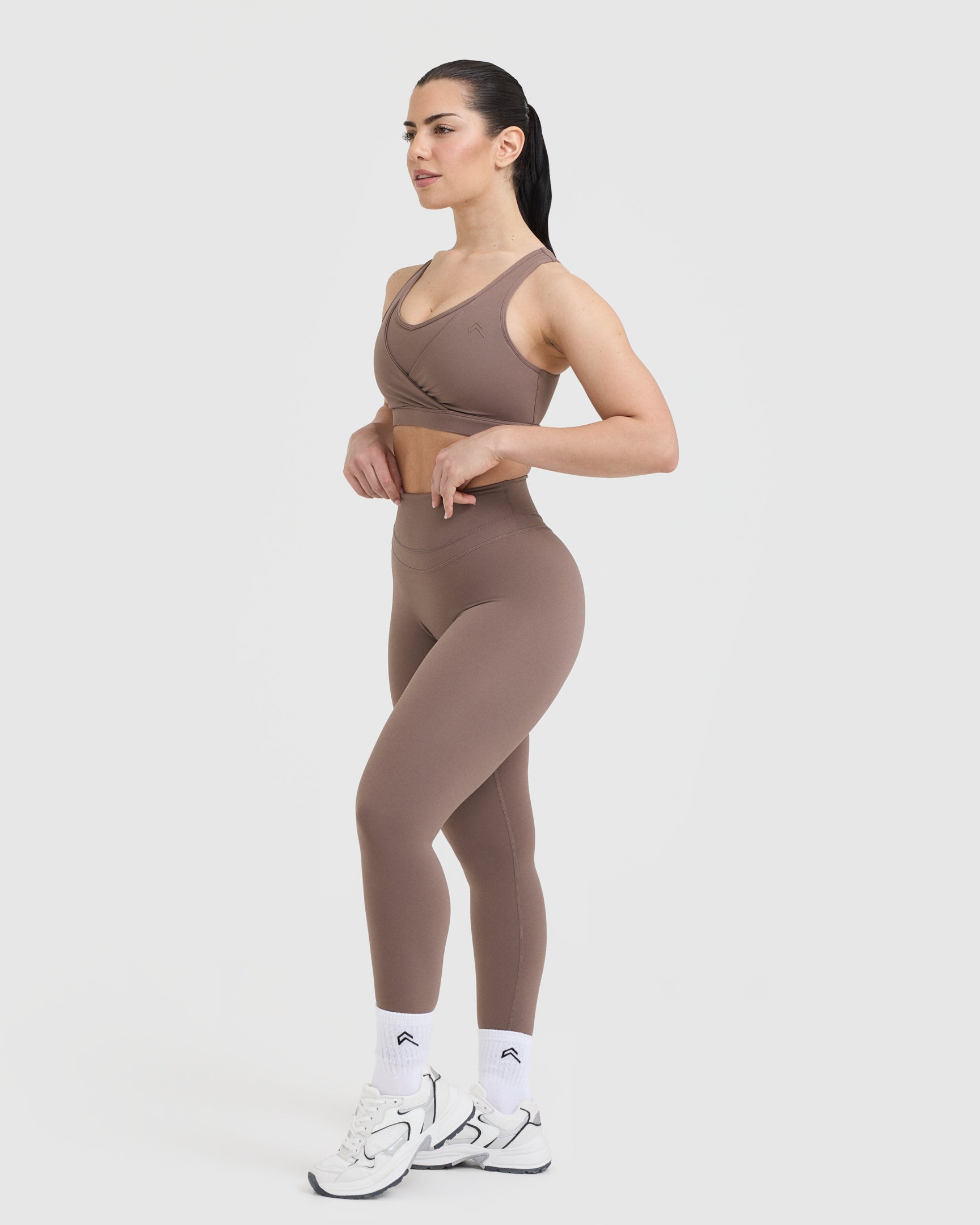 UnifiedMove Layered Sports Bra | Cool Brown - Image 3