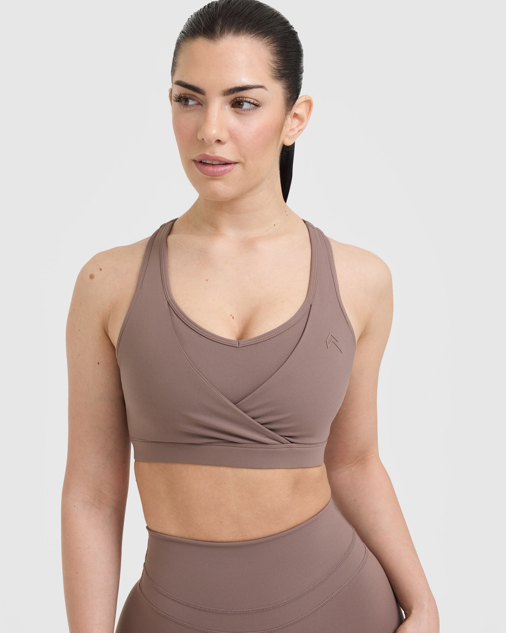 UnifiedMove Layered Sports Bra | Cool Brown - Image 4