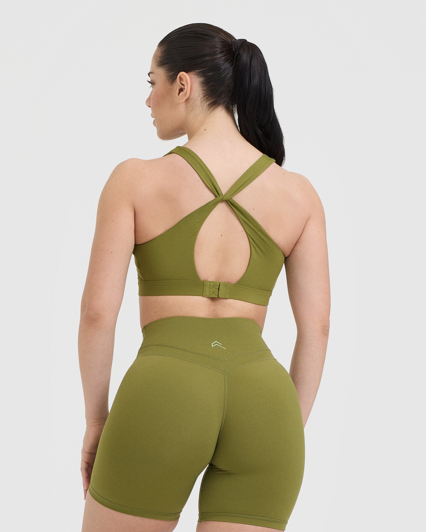 UnifiedMove Layered Sports Bra | Olive Green - Image 2