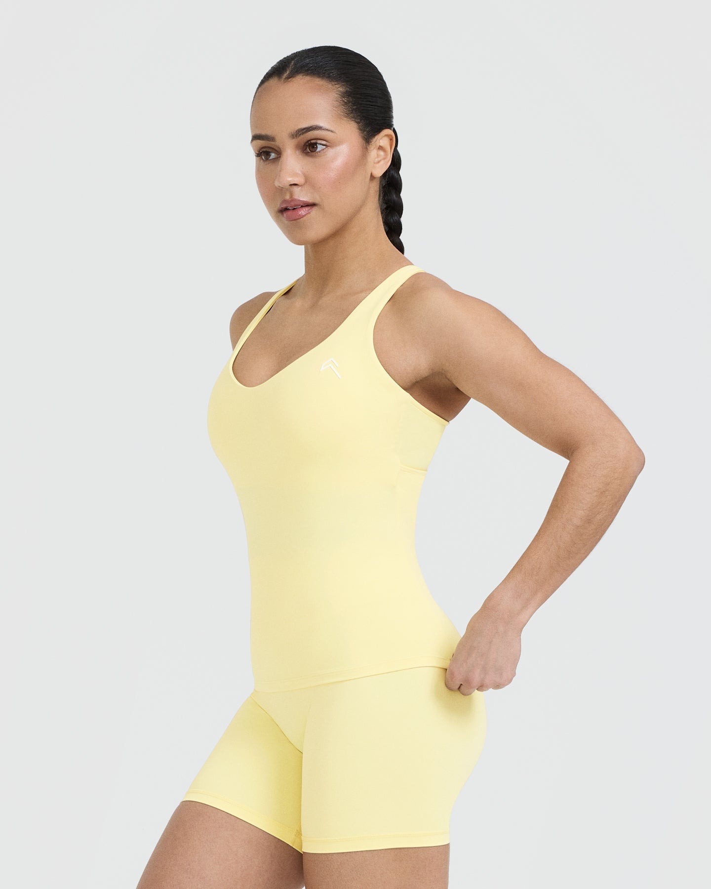 UnifiedMove V Neck Cross Back Vest | Sherbert Yellow - Image 3