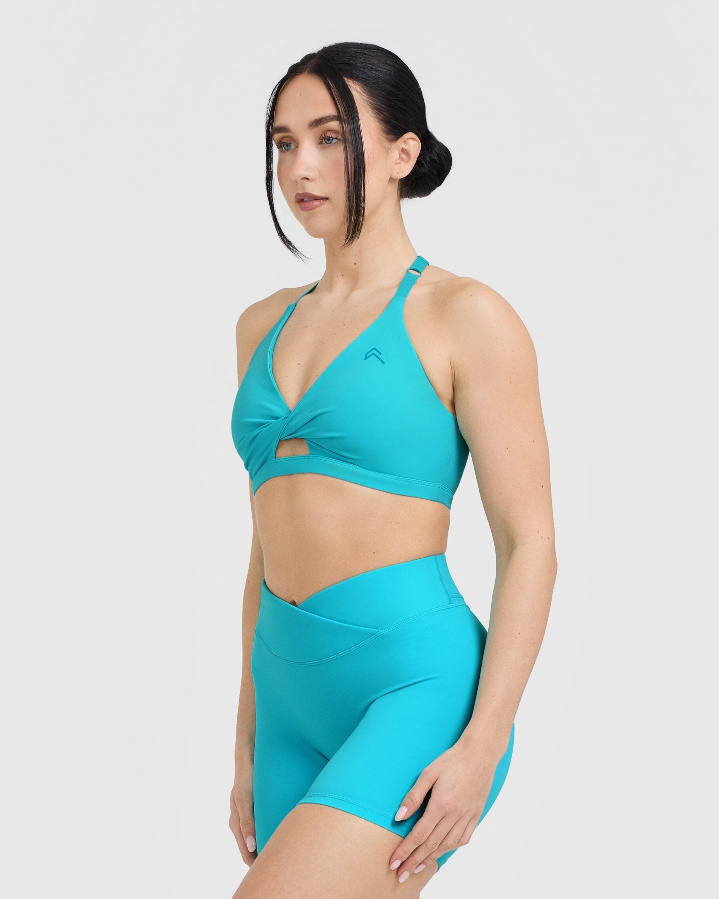UnifiedMove Twist Sports Bra | Aqua Blue - Image 3