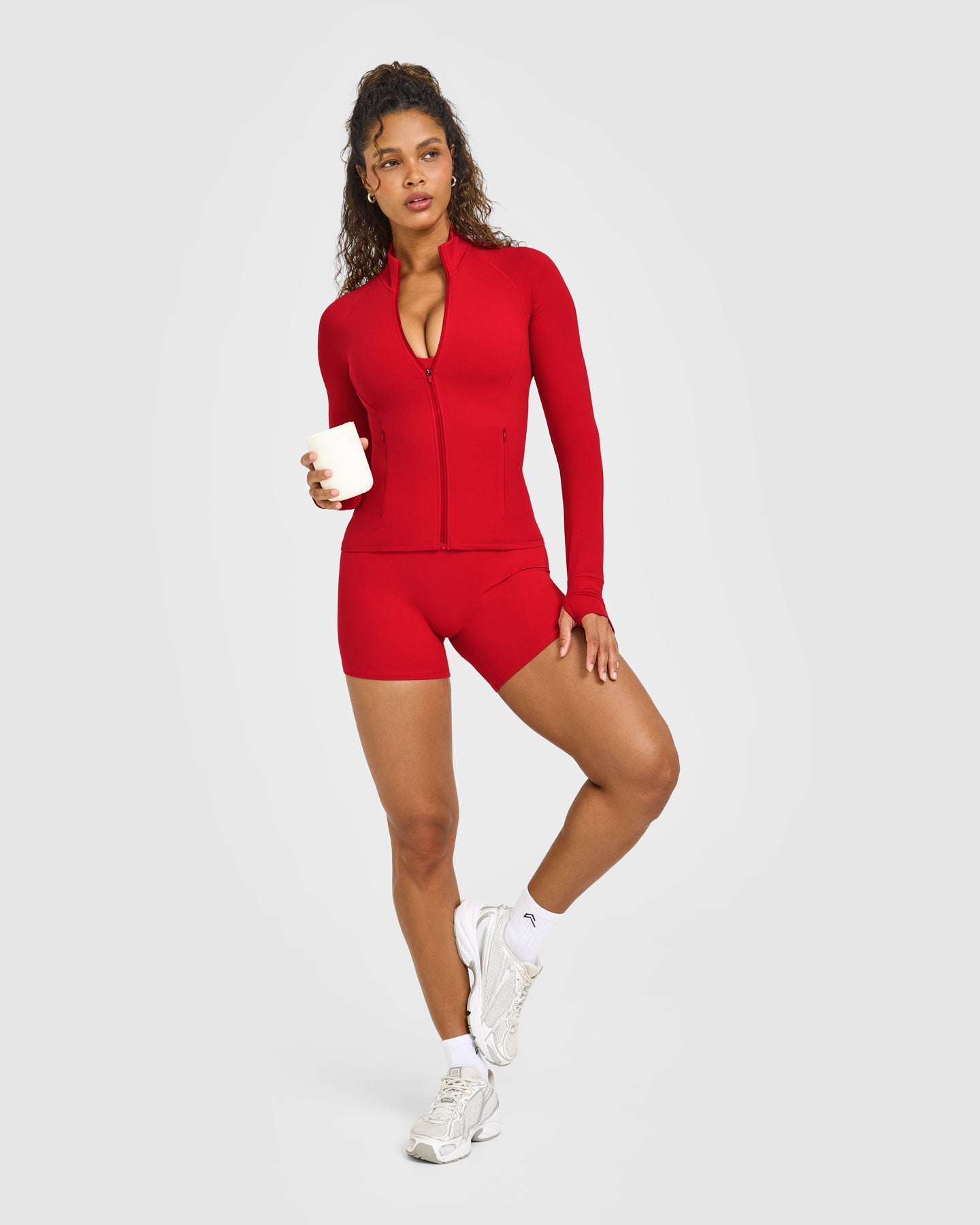 SoftMotion Jacket with White Logo | Light Toasted Red - Image 3
