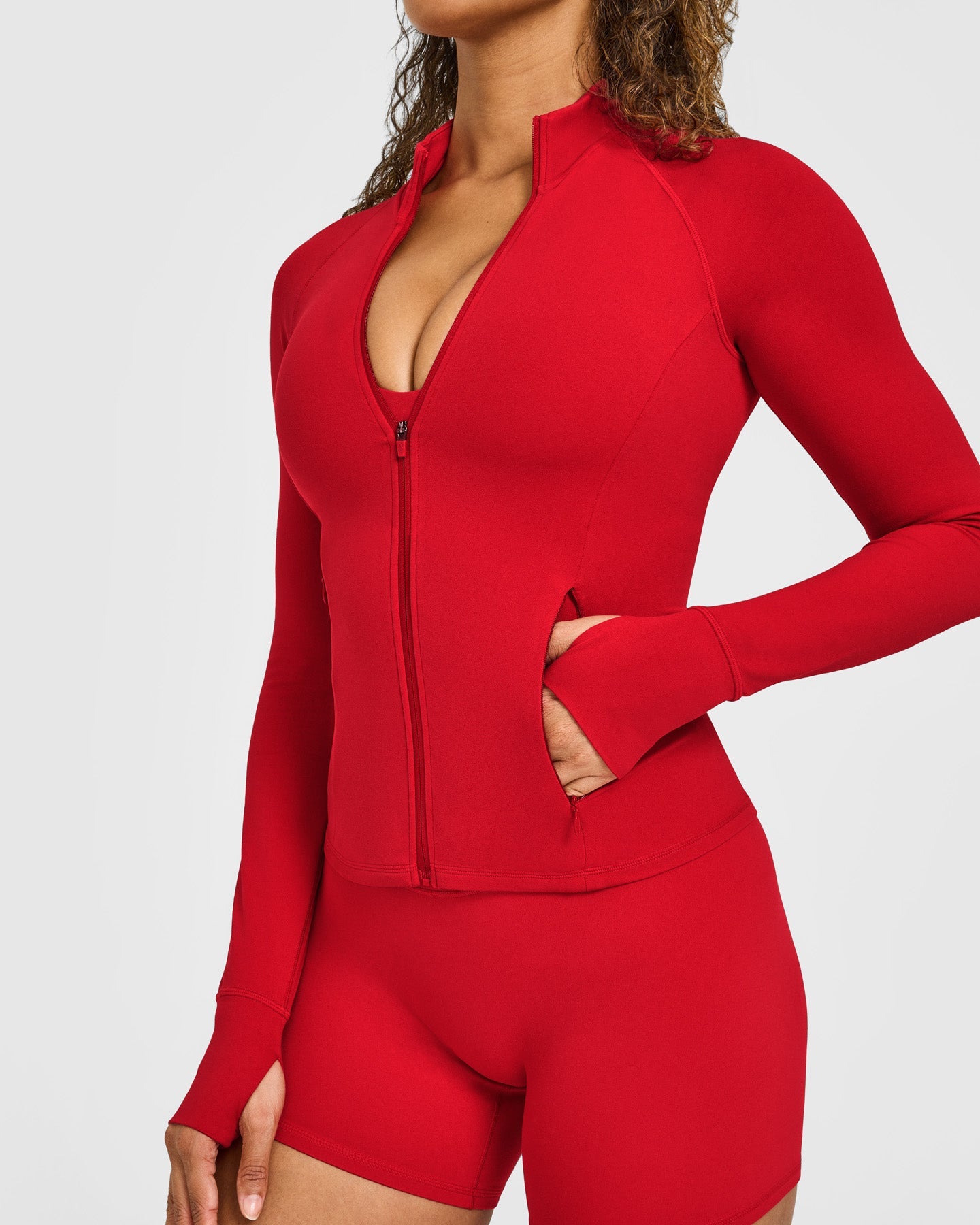 SoftMotion Jacket with White Logo | Light Toasted Red - Image 6